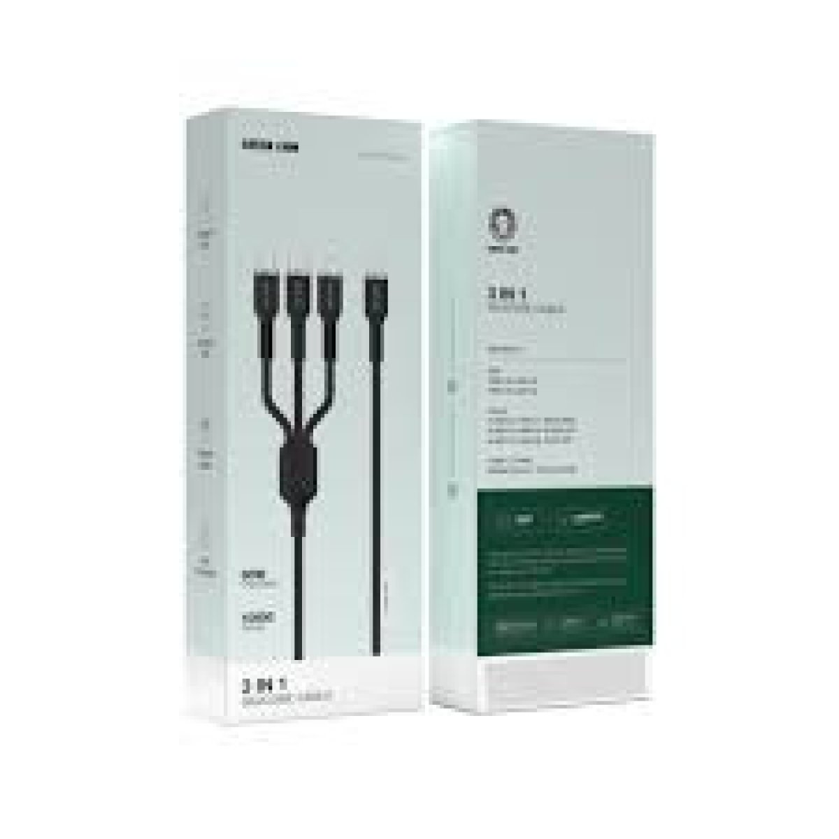3IN1 SILICONE 60W 1.2M - BLACK - Image 1