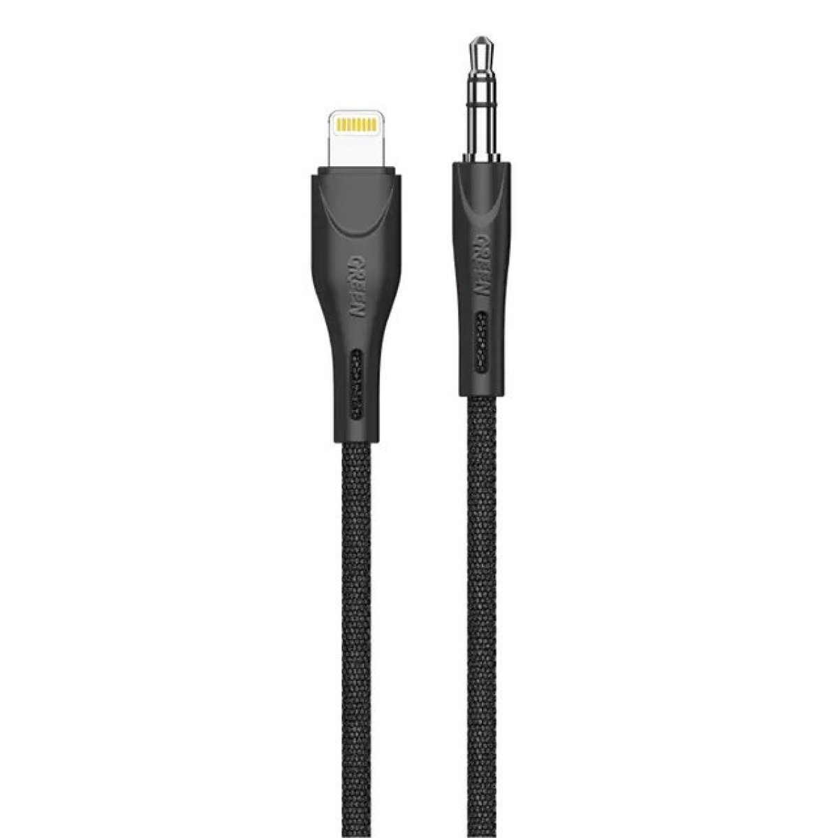 AUX 3.5 TO AUX 3.5 CABLE 1.2 2.4A BLACK - Image 1
