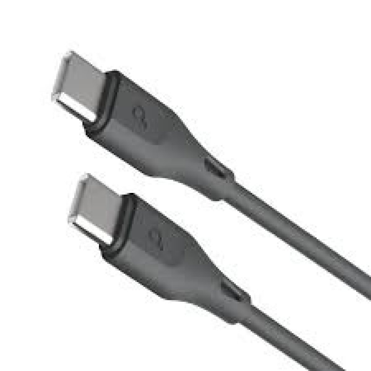 USB C TO C PVC CABLE 1.2M BLACK - Image 1