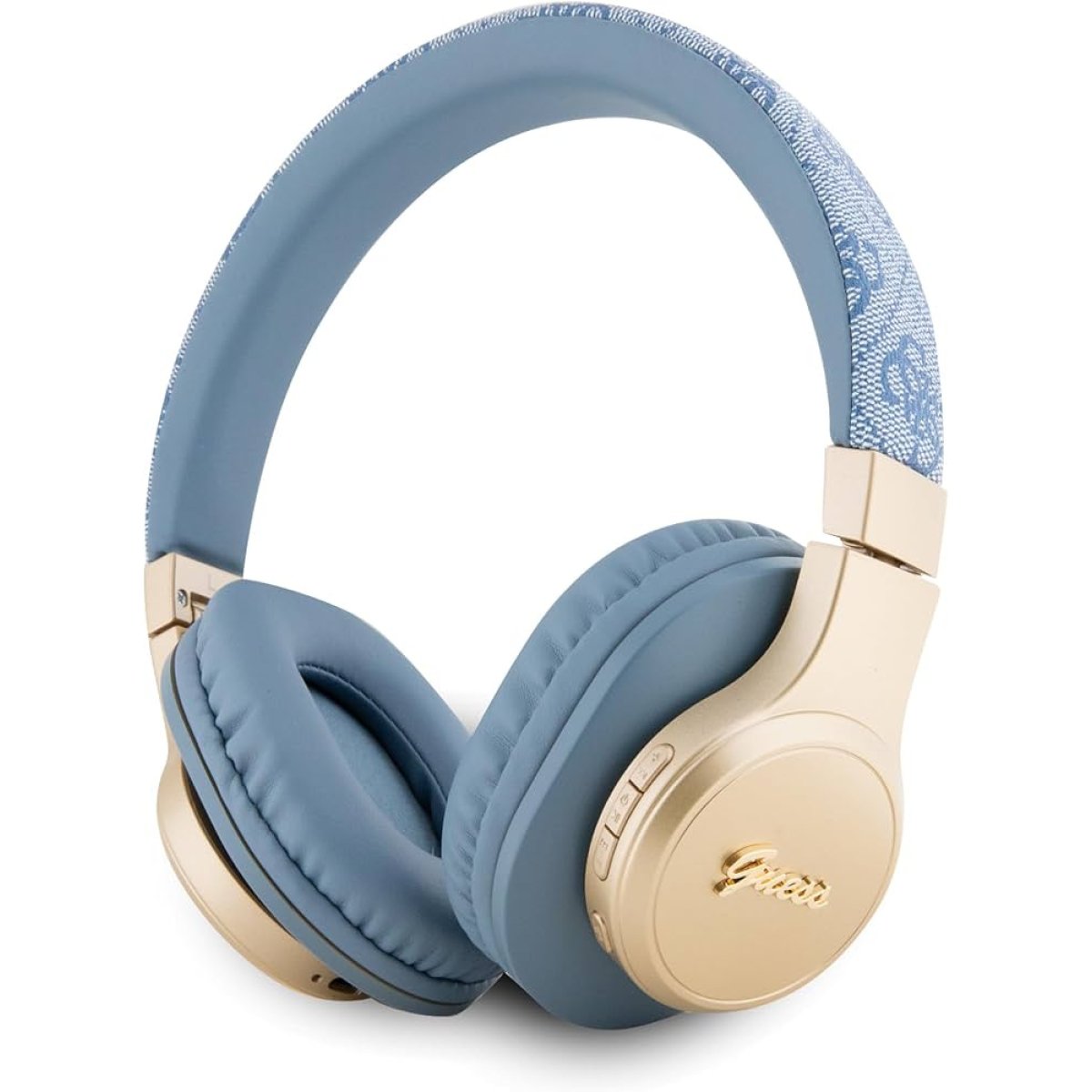 LEATHER BT HEADPHONE BLUE - Image 1