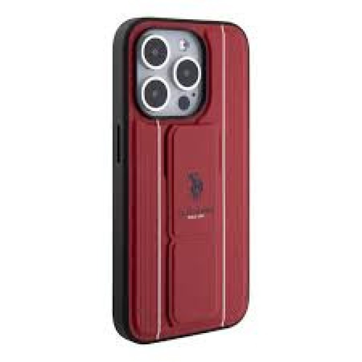 RED LEATHER TEXTURED WITH GRIPSTAND - Image 1