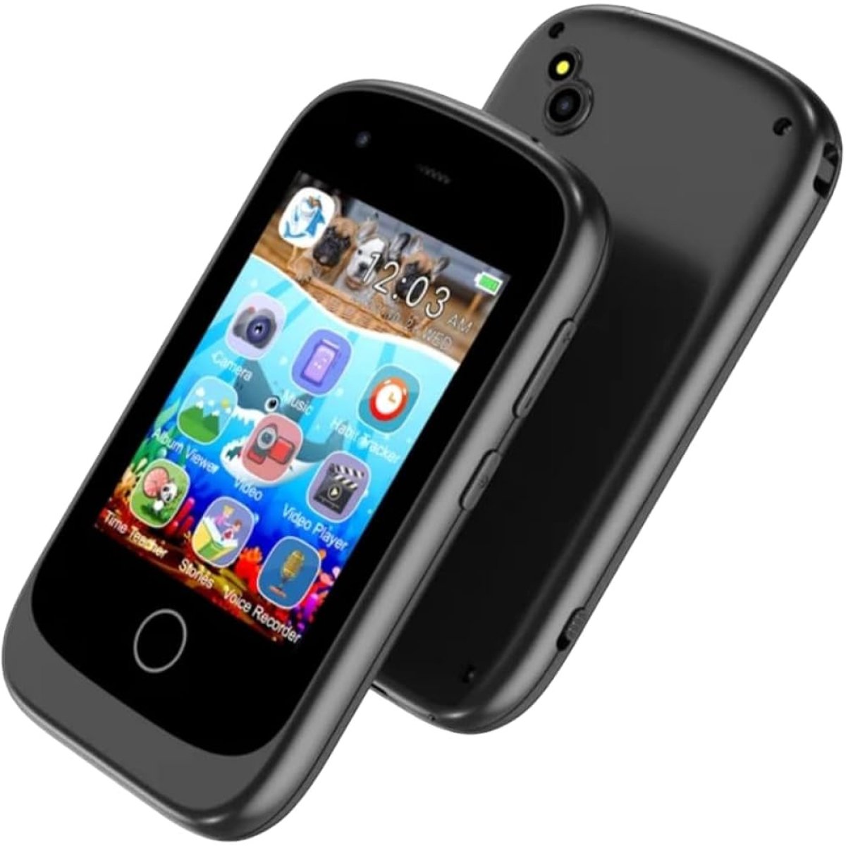 KIDS SMARTPHONE SMALL PHONE BIG FUN BLACK - Image 1