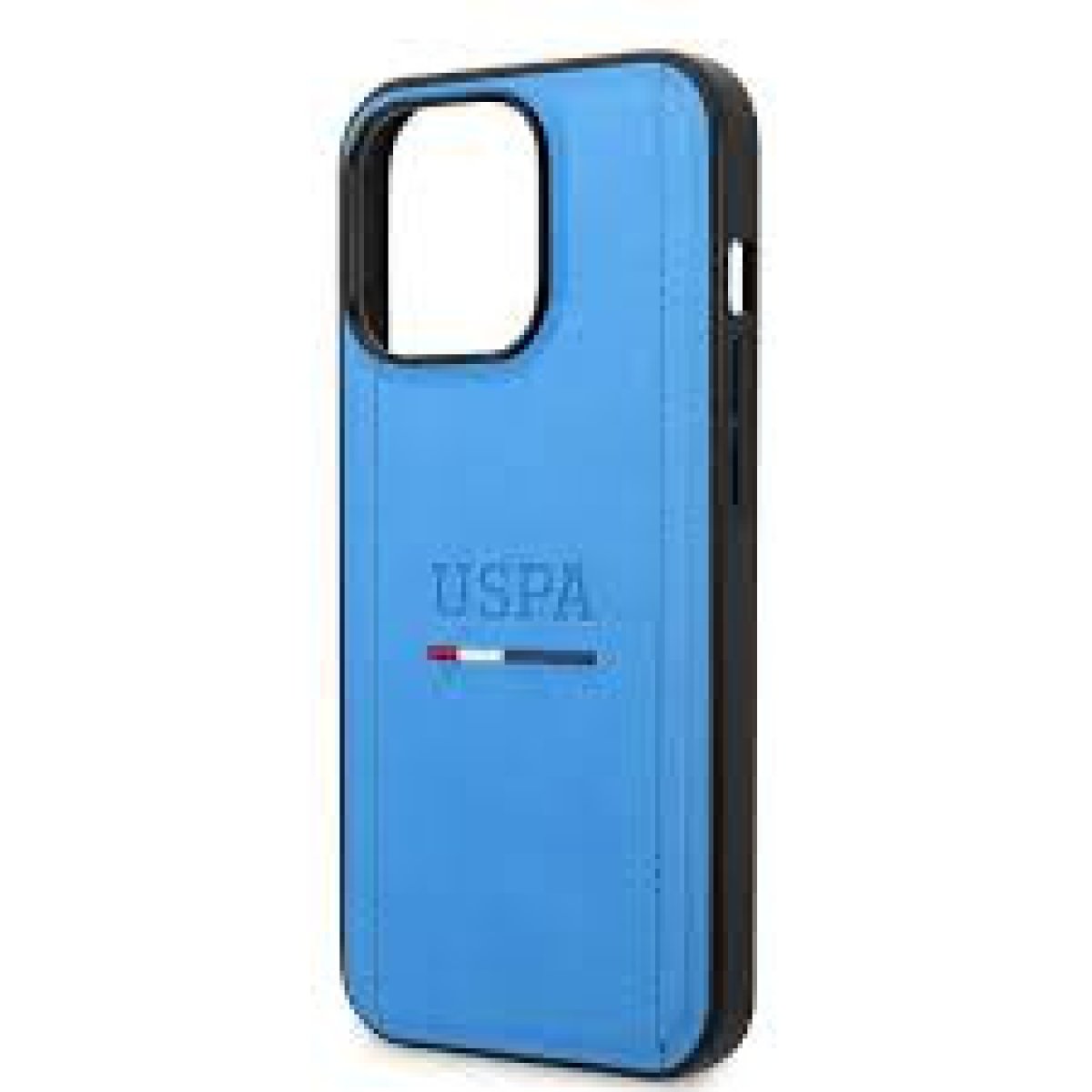 BLUE LEATHER TRICOLOUR LINE W INITIALS - Image 1