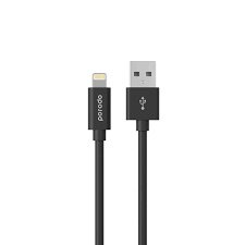 USB A TO LIGHTNING PVC CABLE 1.2M BLACK