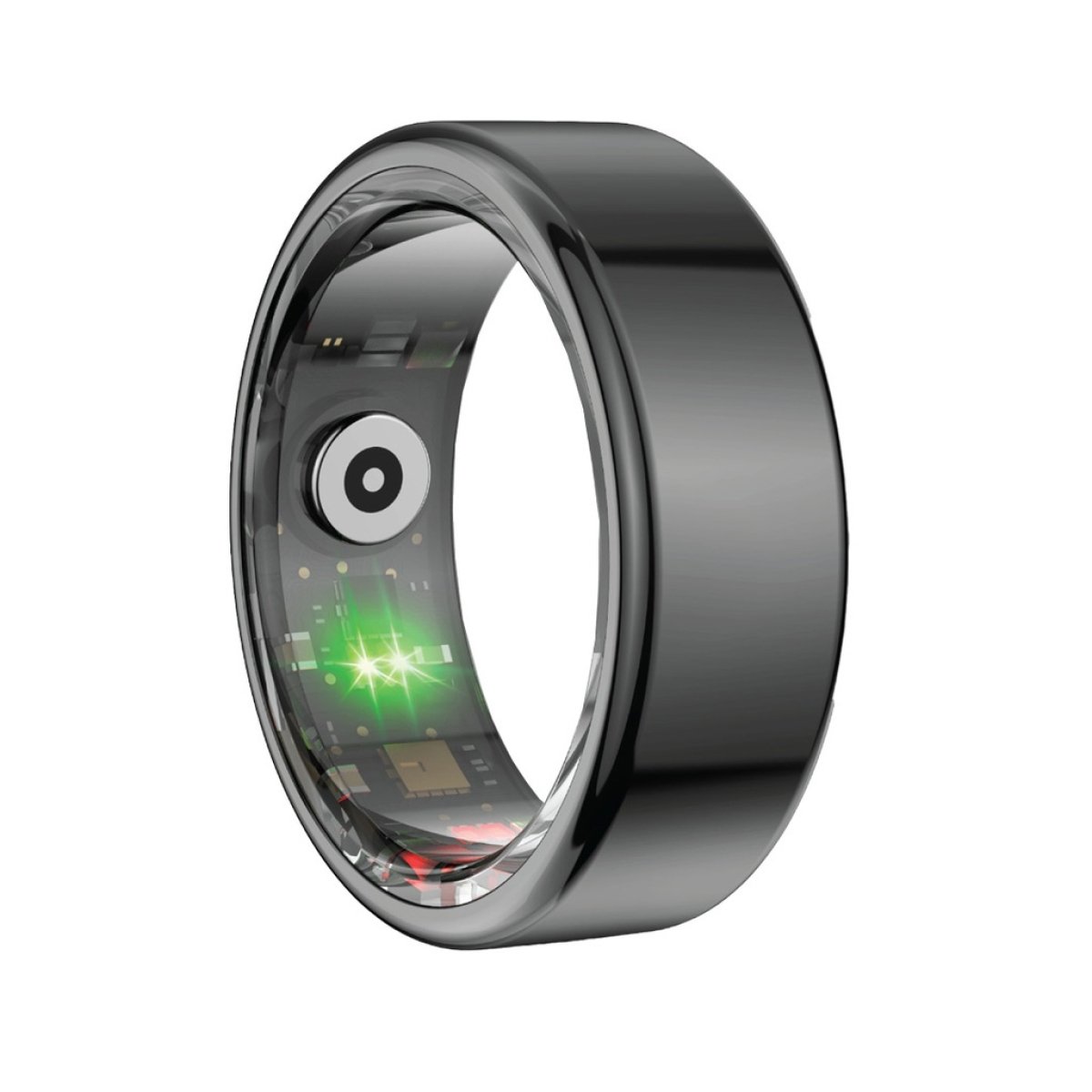 SMART RING WITH CHARGING CASE SIZE 9 BLACK - Image 1