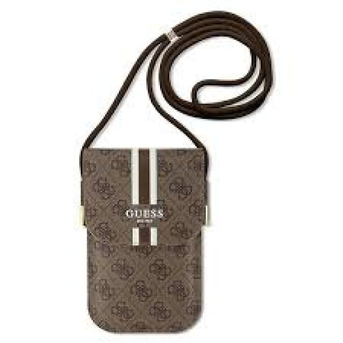 GUESS WALLET 4G STRIPES BROWN - Image 1