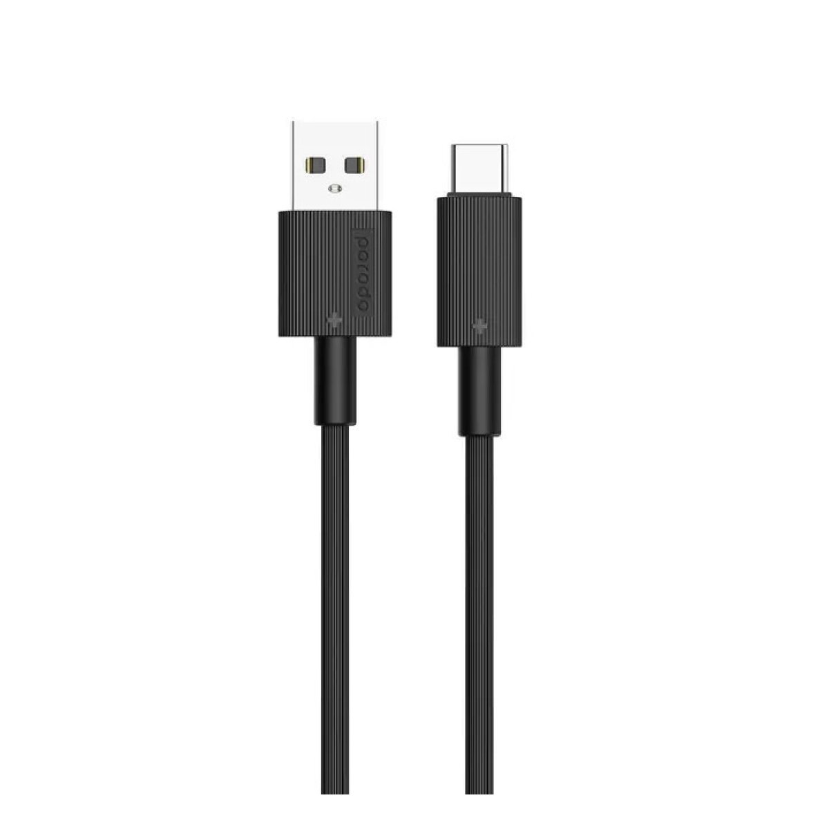 USB A TO PVC CABLE 1.2M BLACK - Image 1