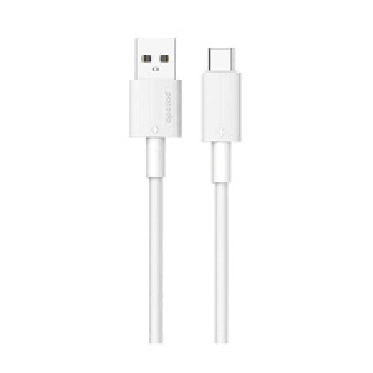 USB A TO C PVC 1.2M WHITE - Image 1