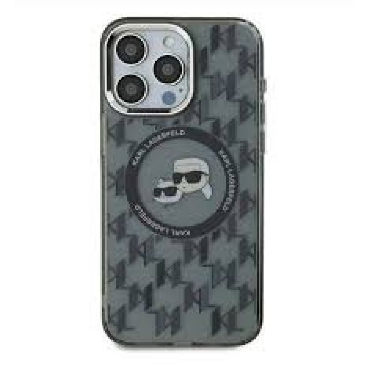BLACK TRANSPARENT W KL PATTERN - Image 1