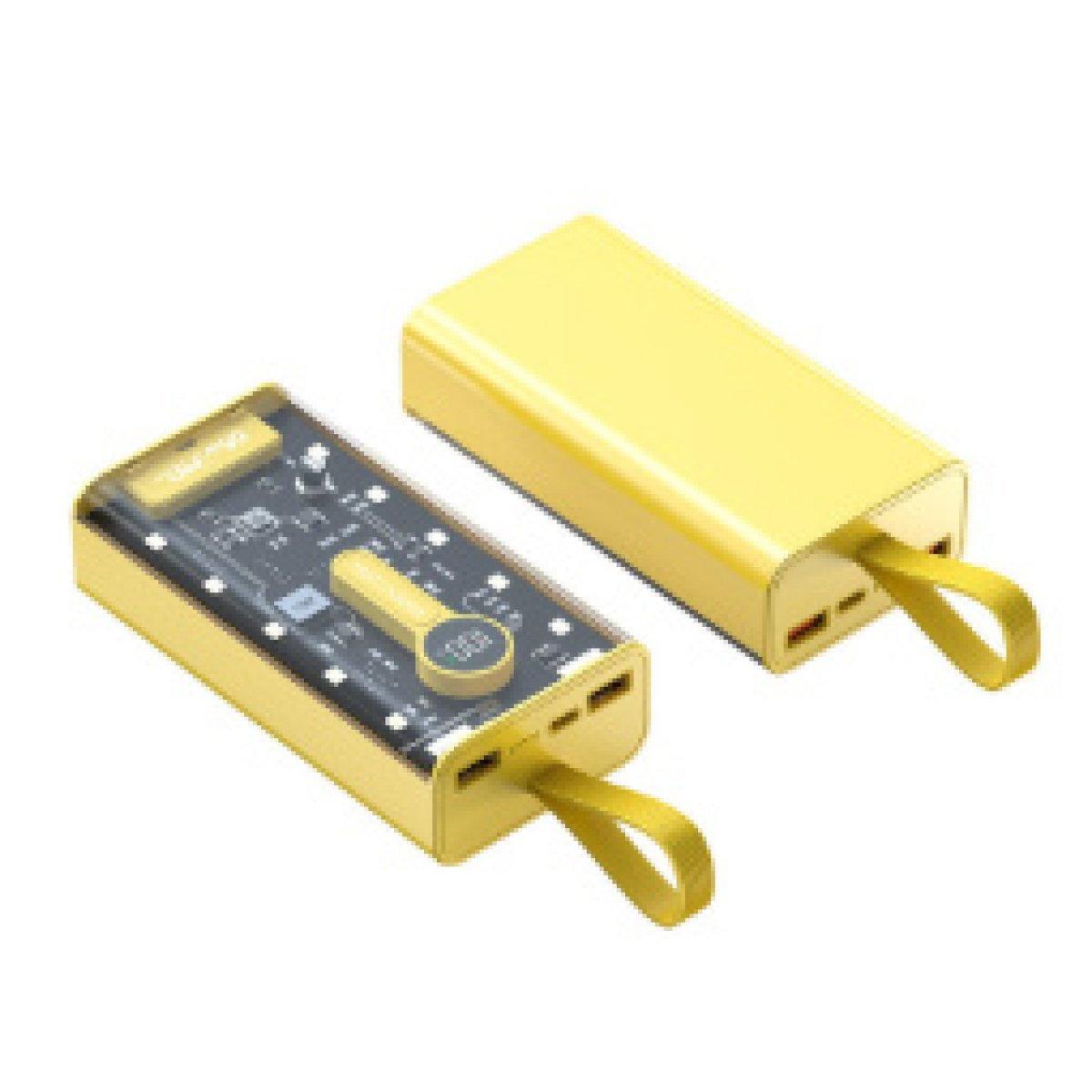 TRANSPARENT PUNK POWERBANK / YELLOW - Image 1