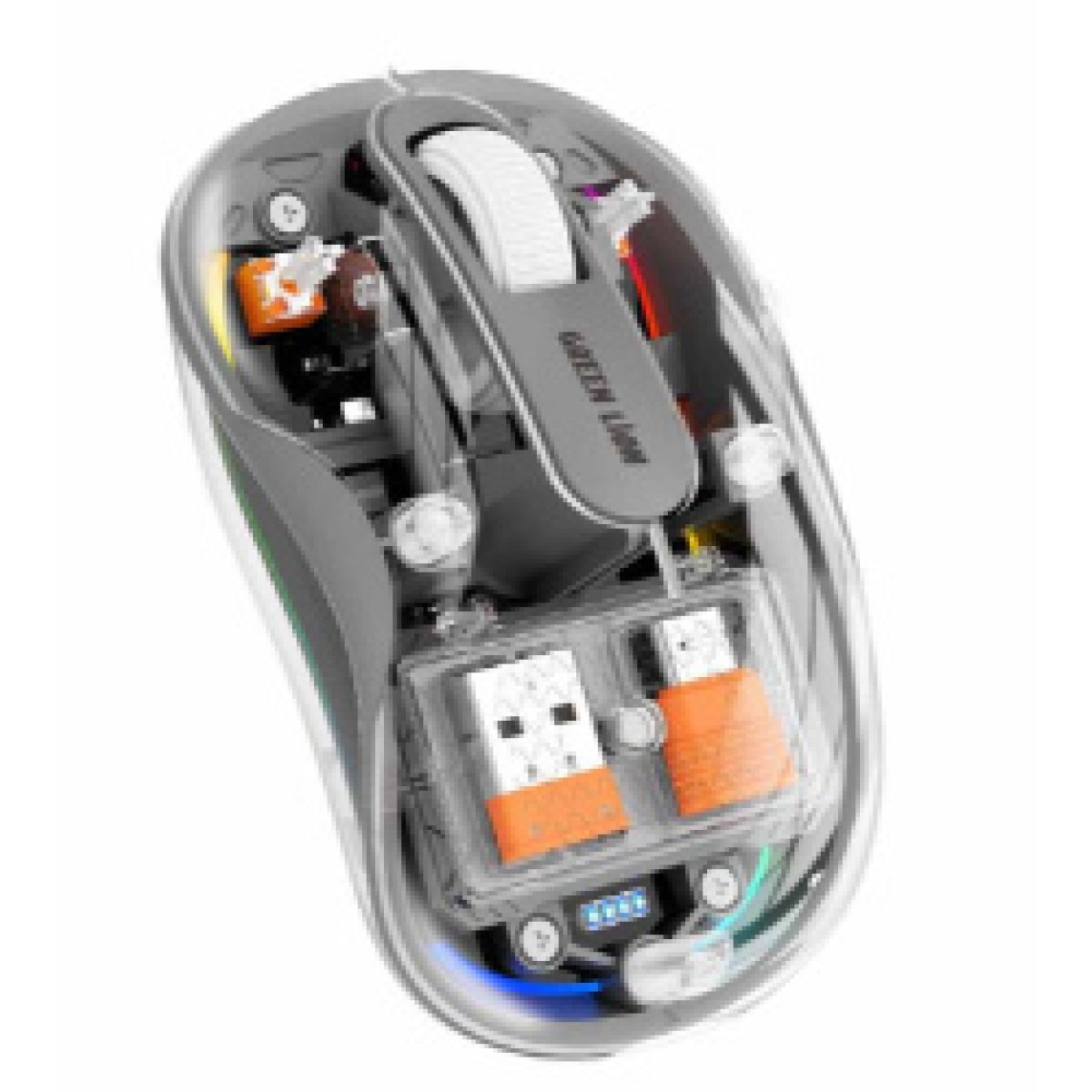 GREEN LION WIRELESS TURTLE MOUSE 2400DPI WHITE - Image 1