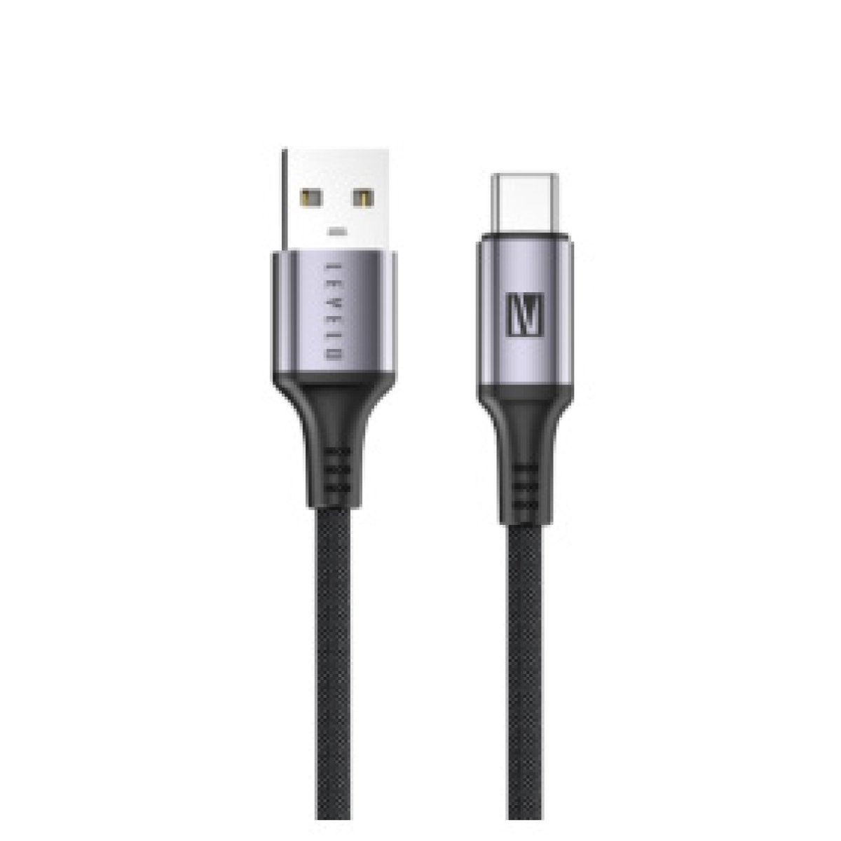 LEVELO OTTO USB A TO C 18W LEATHER CABLE 1.2M BLACK - Image 1