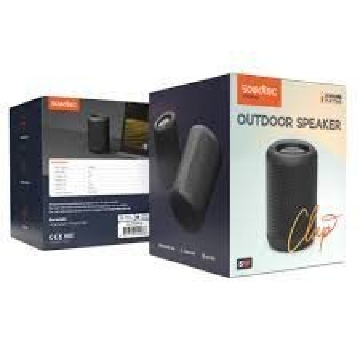 SOUNDTEC WATERPROOF IP65 PORTABLE BLUETOOTH SPEAKER - BLACK - Image 1