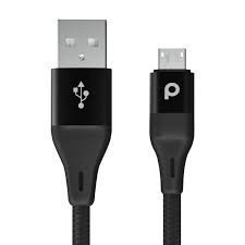 0.2244970020175506749219523-1-1.jpg ALUMINIUM BRAID USB-A TO MICRO-USB 1.2M BLACK - Image 1