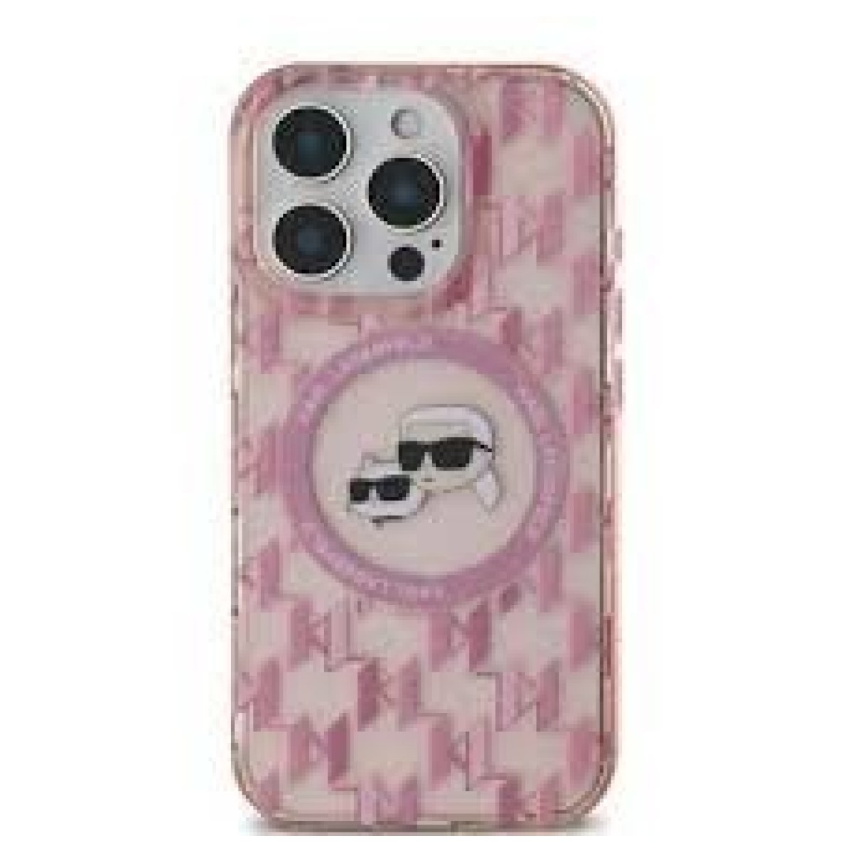 PINK MAGSAFE TRANSPARENT KL PATTERN - Image 1