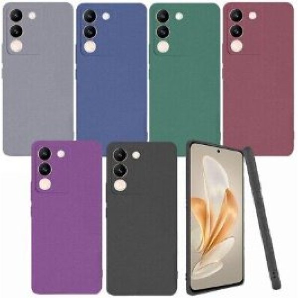 VIVO V27 BLACK SILICONE CASE