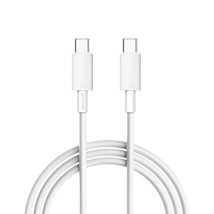 0.3467890020173788241318525-1-1.jpg USB C TO C PVC CABLE 3M - WHITE - Image 1