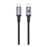 LEVELO OTTO USB C TO LIGHTNING LEATHER 30W 1.2M CABLE BLACK