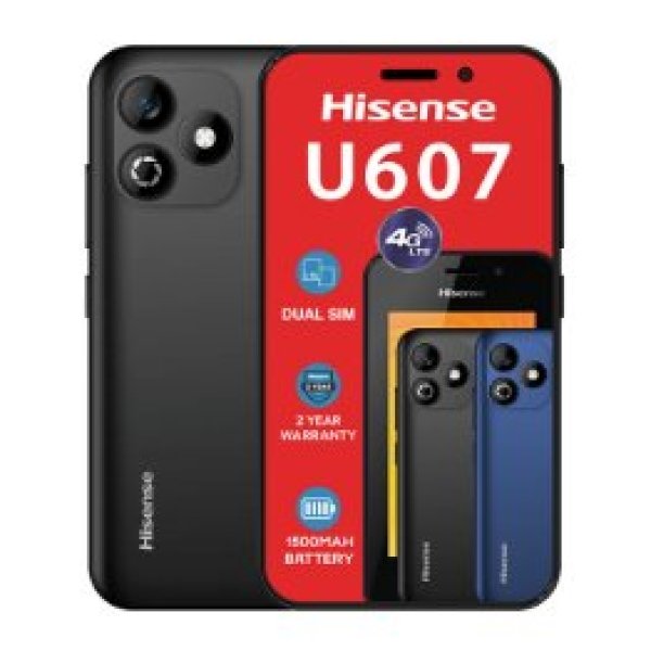HISENSE U607 BLACK 1GB RAM 8GB ROM