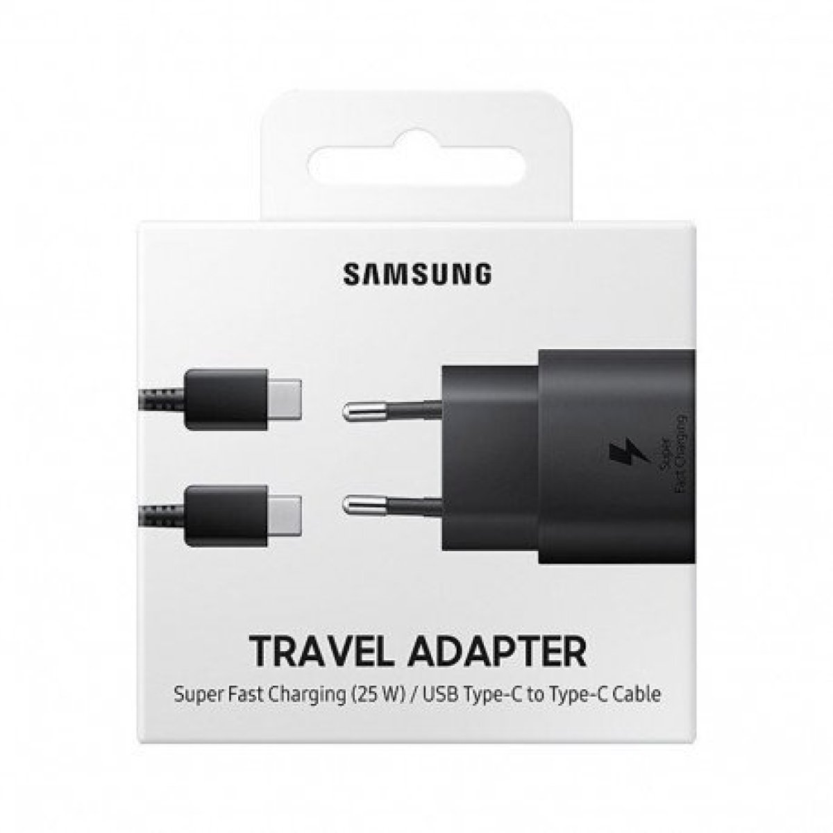 TRAVEL ADAPTER 25W 2PIN BLACK - Image 1