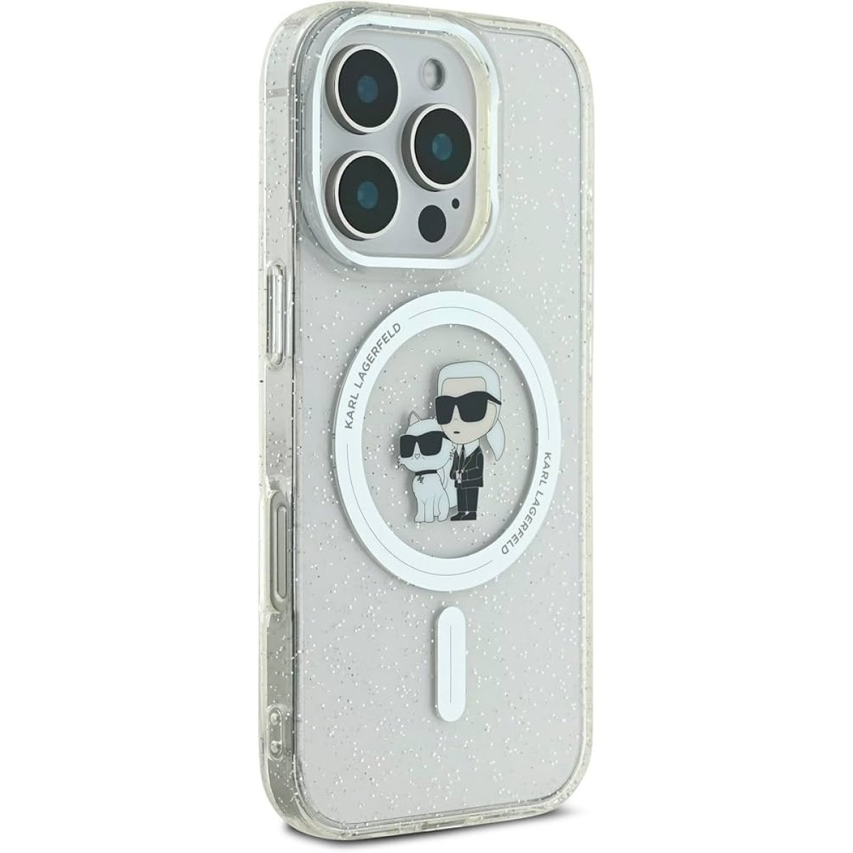 CLEAR MAGSAFE FIXED GLITTER HARD CASE - Image 1