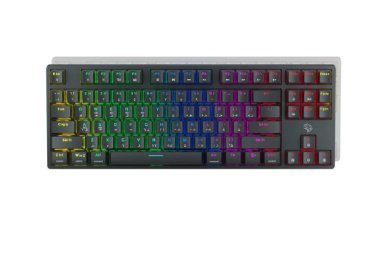 0.5024330020175863343323365-1-1.jpg PORODO GAMING WIRED MECHANICAL GAMING KEYBOARD WITH GATERON PRO SWITCH - BLACK - Image 1