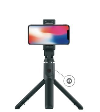 0.5897450020175870845323350-1-1.jpg PORODO BT SELFIESTICK WITH TRIPOD BLACK - Image 1