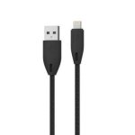 POWEROLOGY LIGHTNING TO USB C ALUMINIUM SHELL BRAIDED 1.2M BLACK