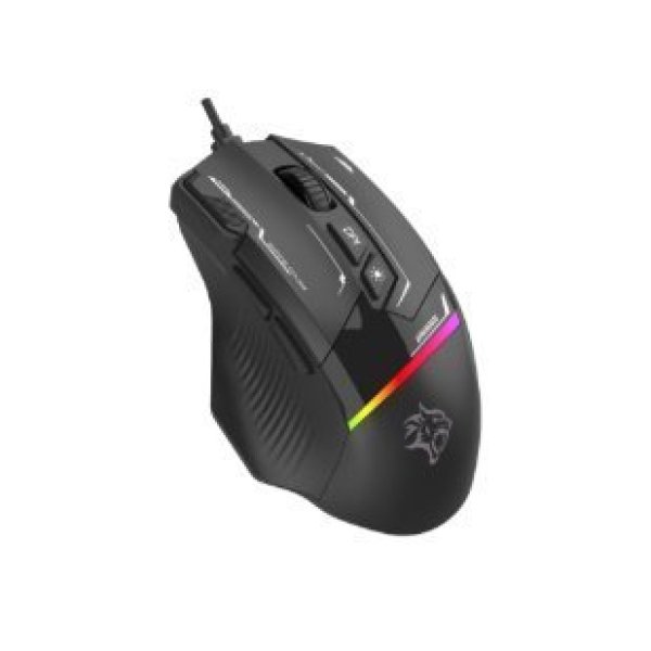 PORODO GAMING 8D RGB WIRED MOUSE DPI 7200 BLACK