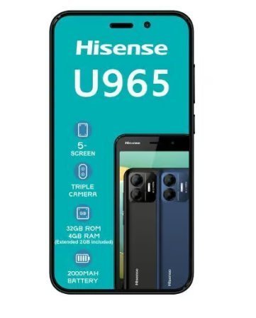 0.6752810020175576247923144-1-1.jpg HISENSE U965 BLACK 4GB RAM 32GB ROM - Image 1