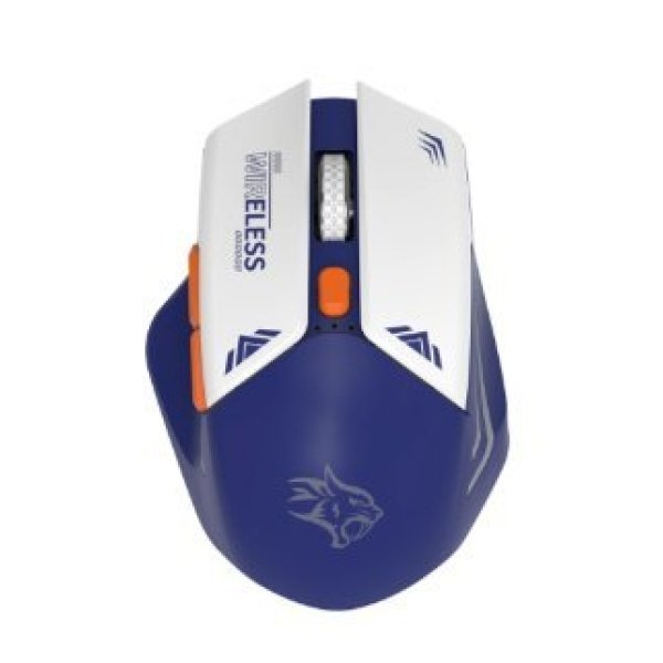 PORODO GAMING 2IN1 2.4G WIRELESS MOUSE DPI 1600-BLUE