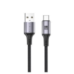 LEVELO OTTO USB A TO C 18W LEATHER CABLE 1.2M BLACK