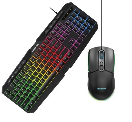0.9988190020175871383923366-1-1.jpg GREEN LION GK-400 RGB GAMING KEYBOARD & MOUSE - Image 1