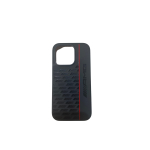 SILICONE CARBON PATTERN BLACK/ RED LINE