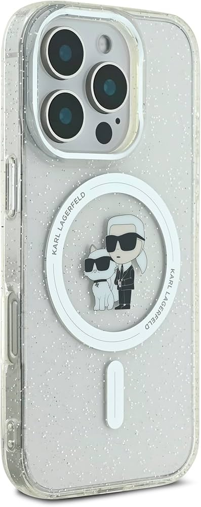 0.41431000 173546120917089.jpg CLEAR MAGSAFE FIXED GLITTER HARD CASE - Image 1