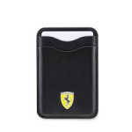 FERRARI CARDSLOT MAGSAFE PU LEATHER BLACK